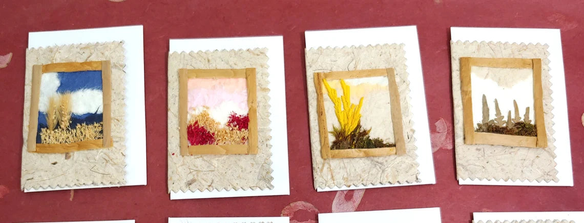 Mini Vintage Greeting Cards - Set of 12 - Group A MGS3