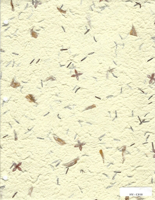 Pale Yellow Handmade Mulberry Paper - HVC010