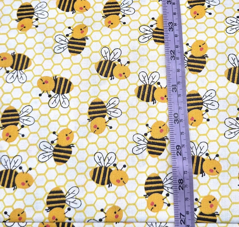 Tossed Bees on White