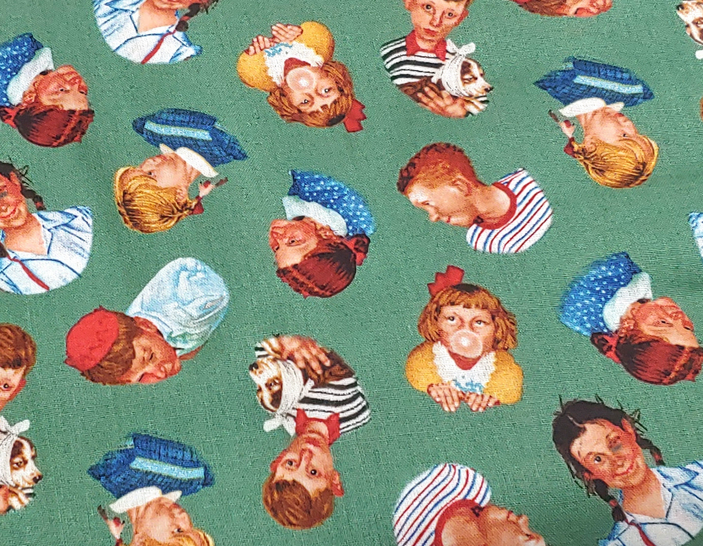 Norman Rockwell Saturday Evening Post Toss on Green