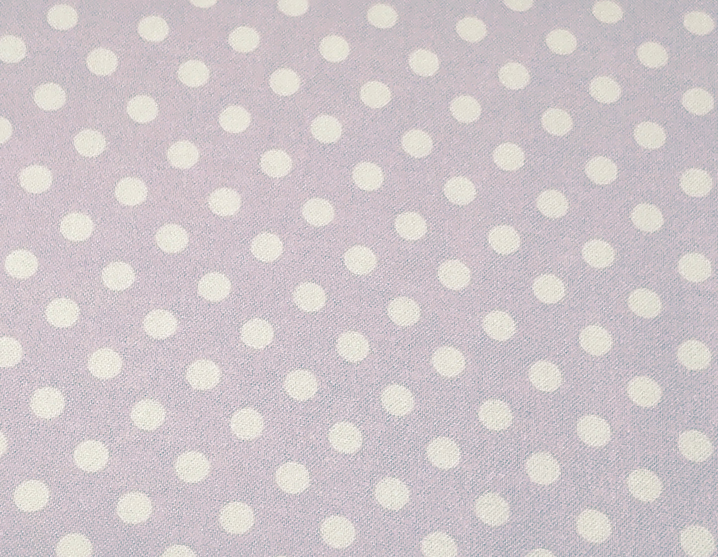 White Polka Dots on Lilac ♥ Bamboo Flannel
