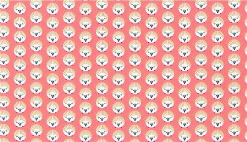 Porcupine Metallic on Pink