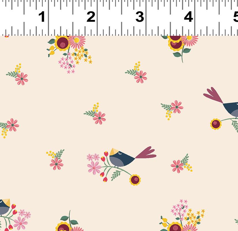 Birds on Light Khaki