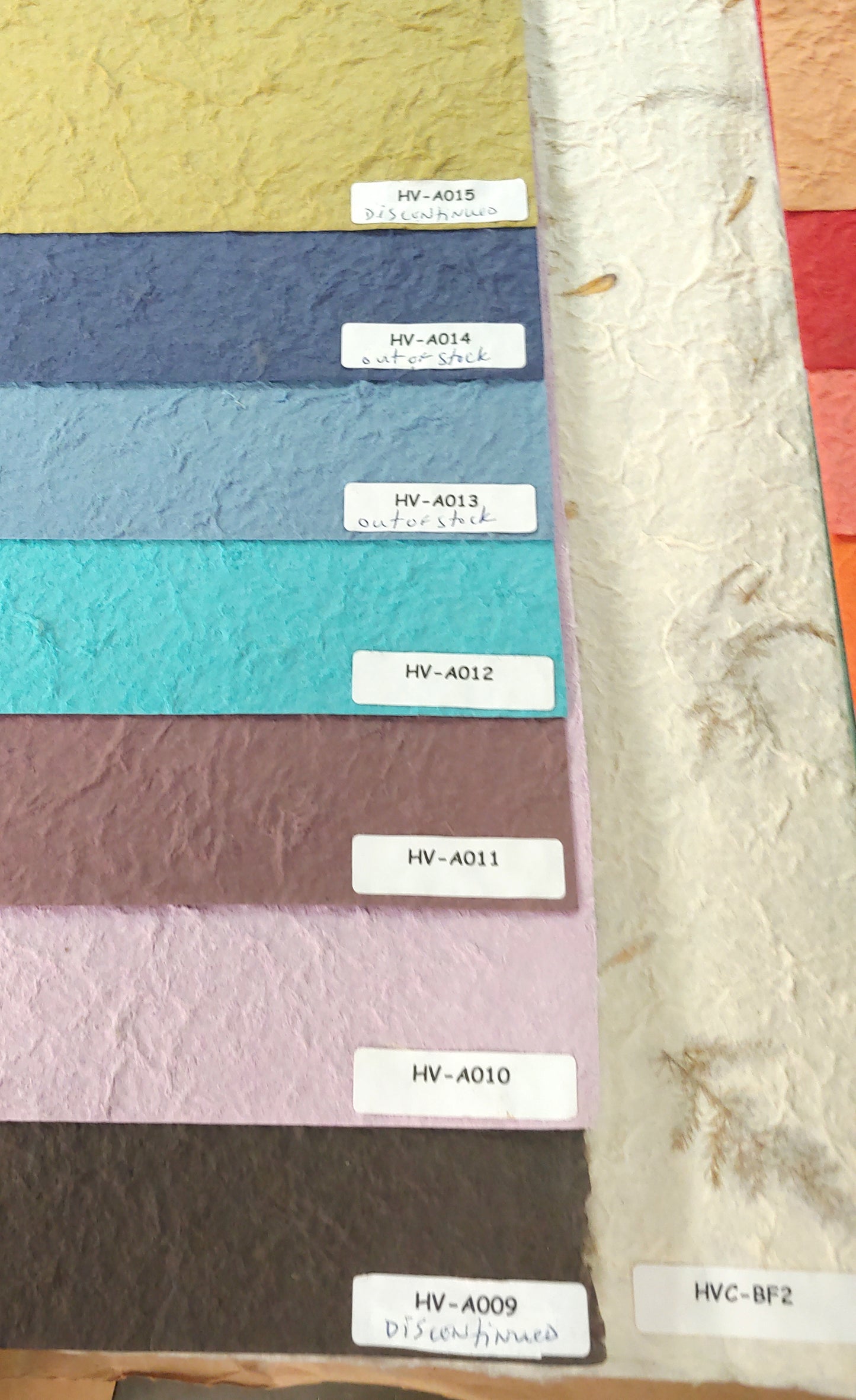 Decorative Handmade Paper in Solid Colors - Pack of 10 - 7" x 10"