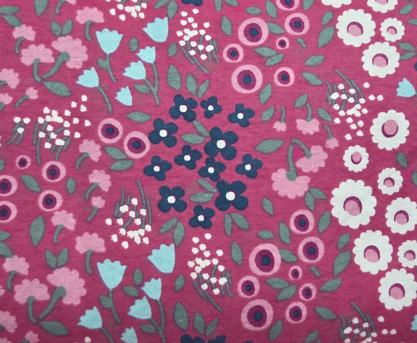 Floral Print on Pink ♥ Flannel
