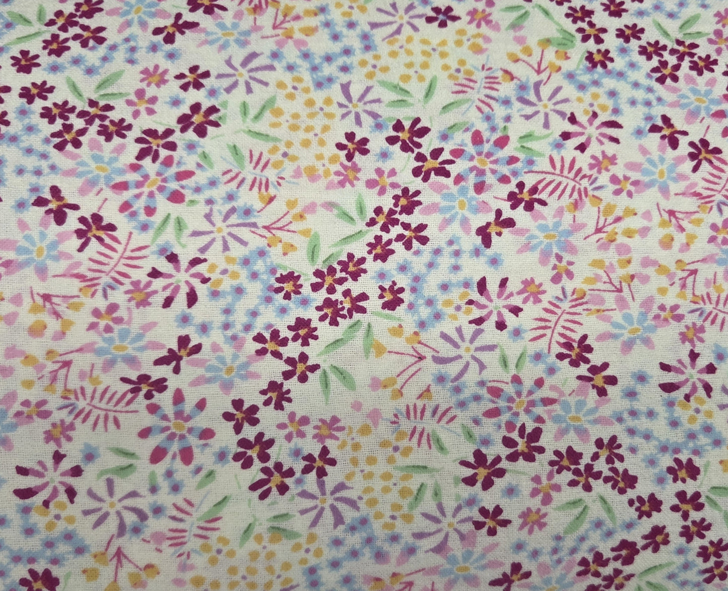 Packed Floral on White ♥ Flannel