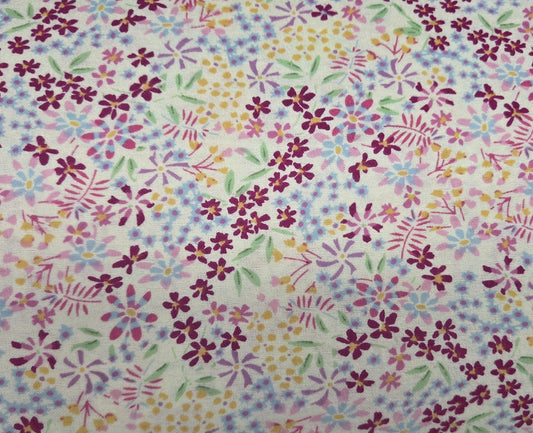 Packed Floral on White ♥ Flannel