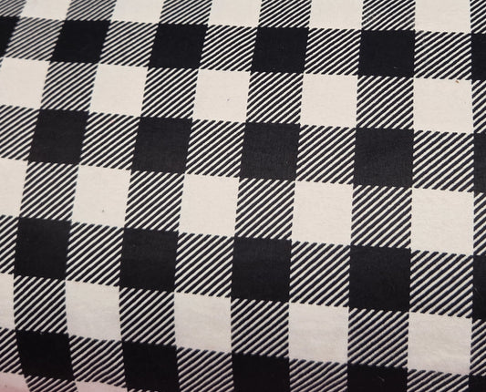 Black & White Buffalo Plaid Checkered ♥ Flannel