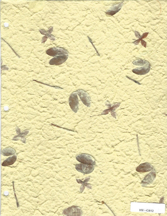 Yellow Handmade Mulberry Paper - HVC012