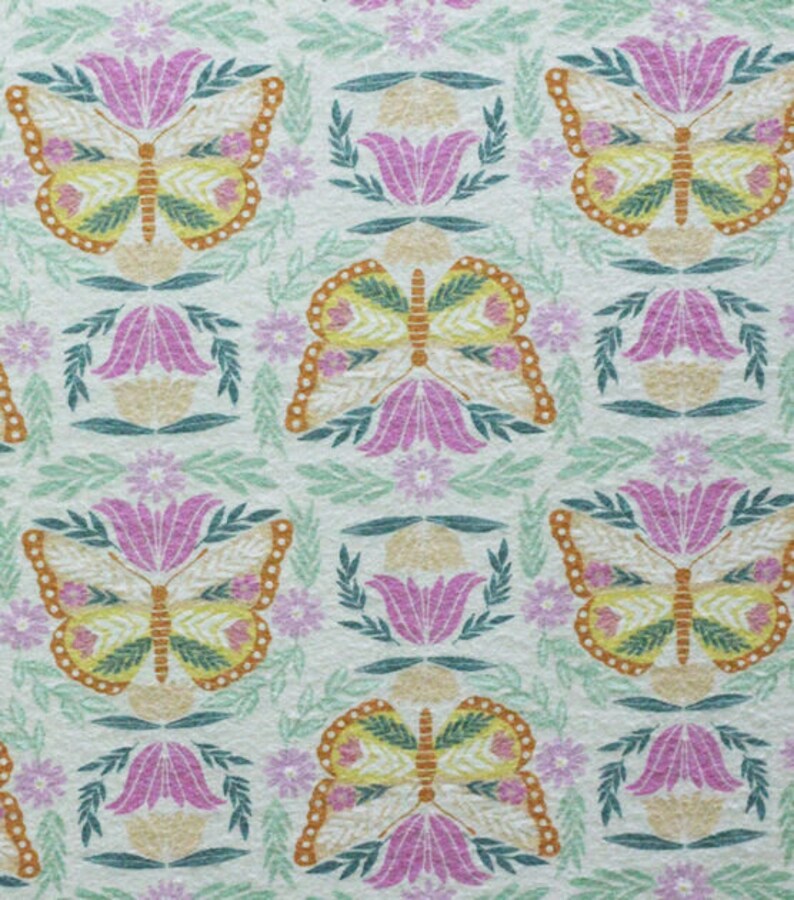 Multi Color Abstract Butterflies ♥ Flannel