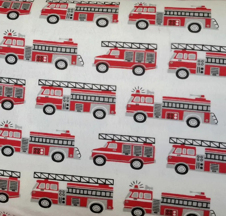 Fire Trucks Large Scale ♥ Flannel