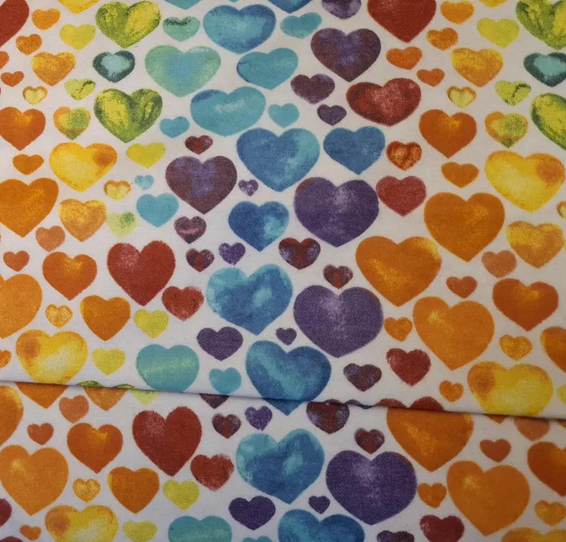 Rainbow Hearts ♥ Flannel