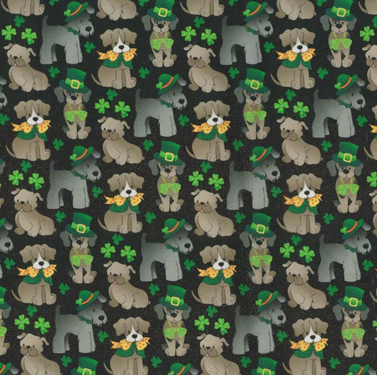 Spring Holiday Glitter St. Patty's Dogs