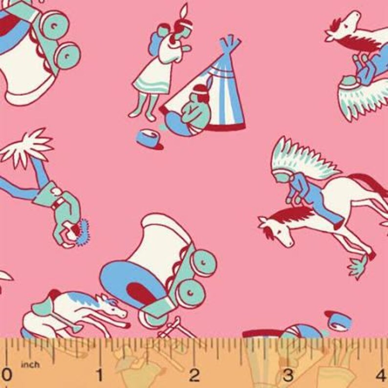 Storybook Ranch Icons on Pink