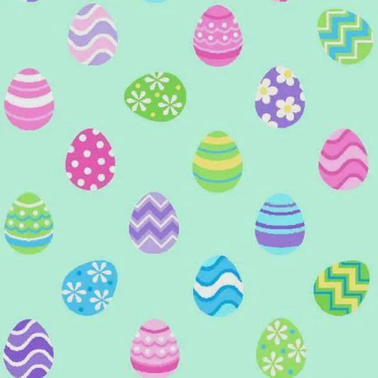 Easter Egg Toss on Aquamarine/Light Blue