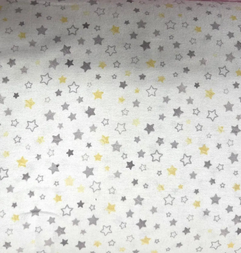 Nursery Stars on White ♥ Flannel
