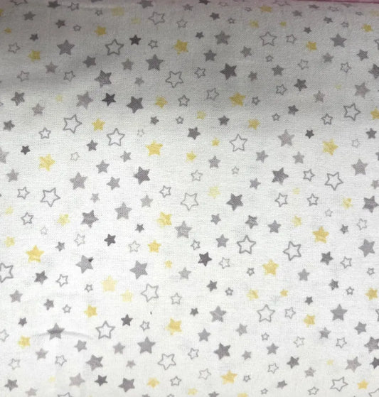 Nursery Stars on White ♥ Flannel