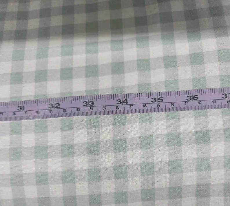 Mint Checkered Gingham ♥ Flannel