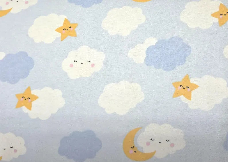 Happy Clouds on Blue ♥ Flannel