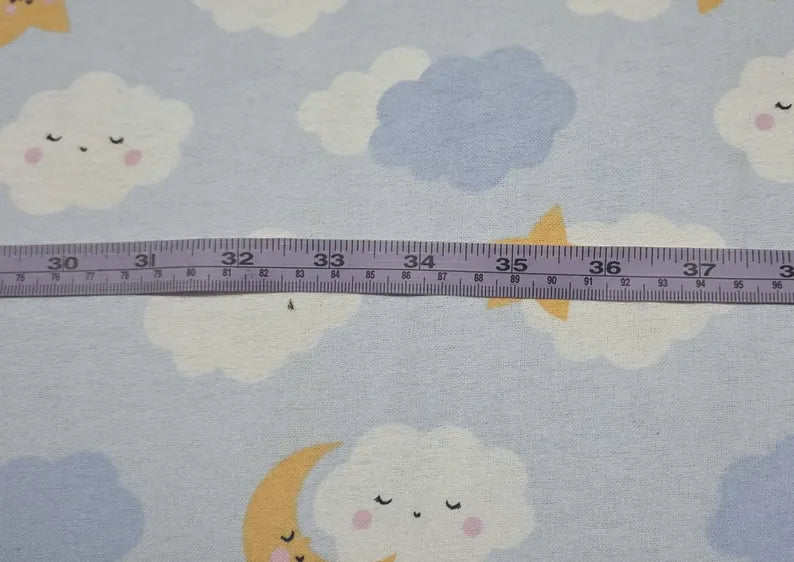 Happy Clouds on Blue ♥ Flannel