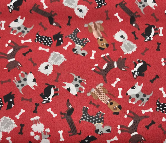 Dog Toss on Red