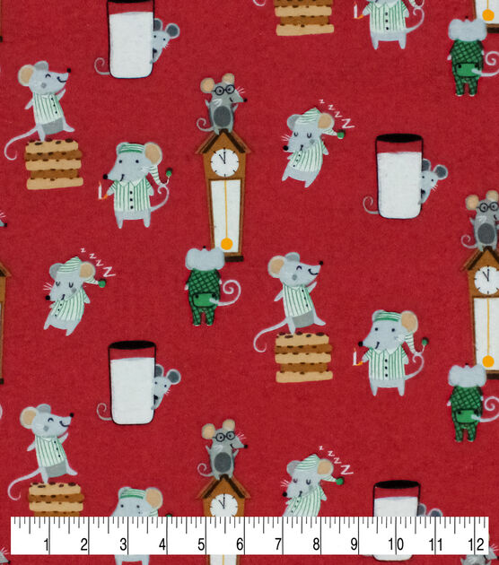 Christmas Mouse and Cookies ♥ Flannel