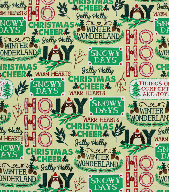 Christmas Cheer Words ♥ Flannel