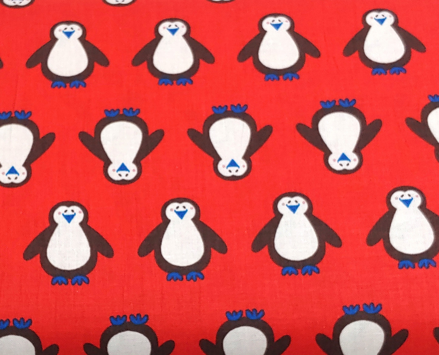 Penguins on Red