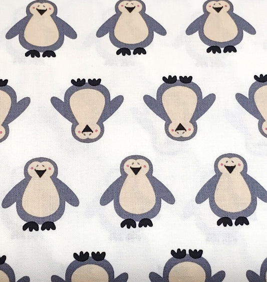 Penguins on White