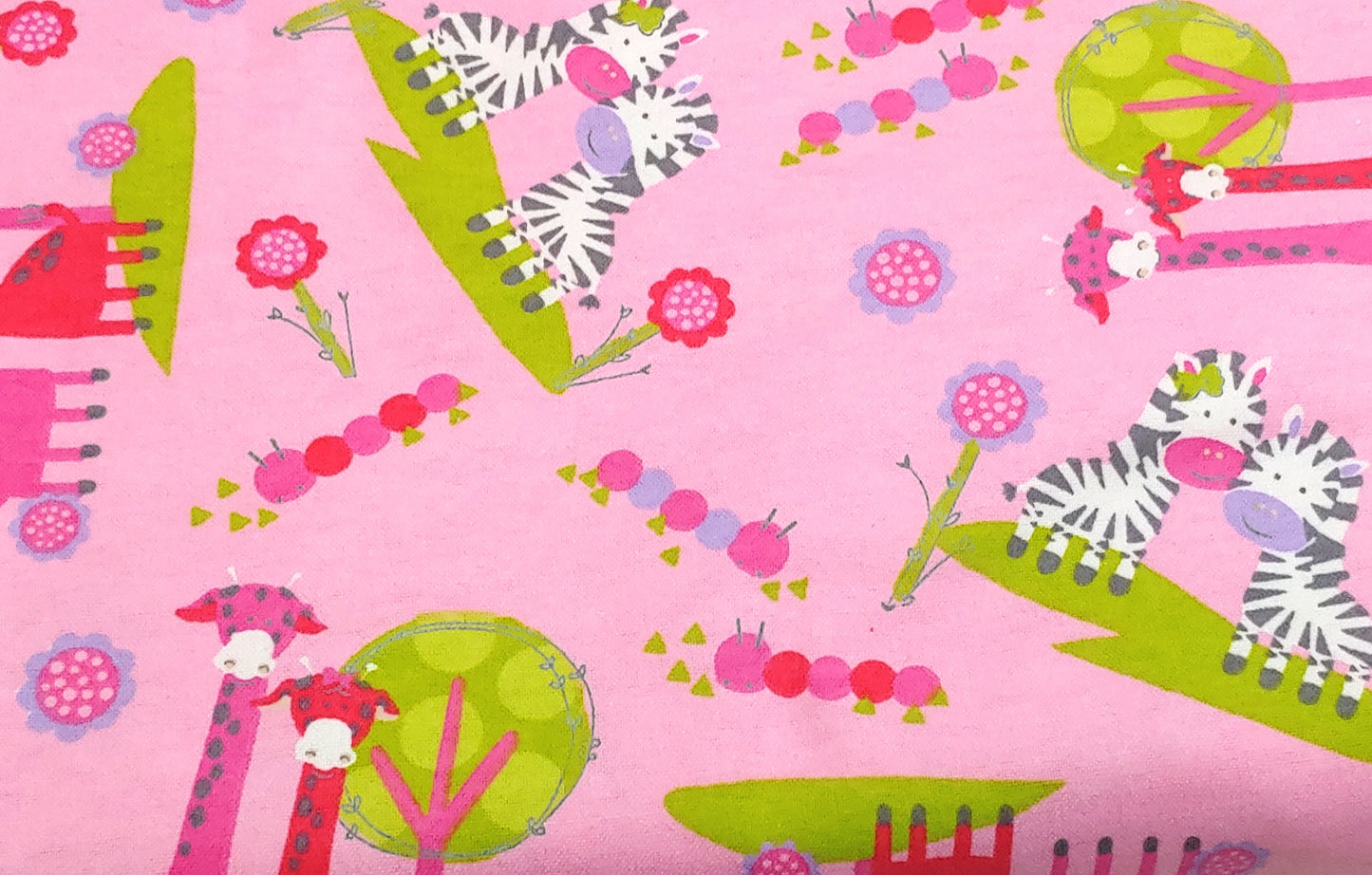 African Safari on Pink ♥ Flannel
