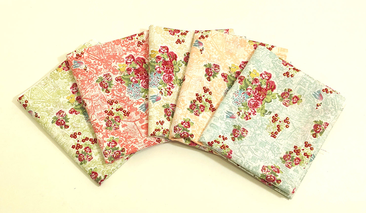 Asian Florals ♥ 5 PCS ♥ Curated