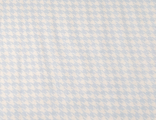 Houndstooth on Blue ♥ Bamboo Flannel