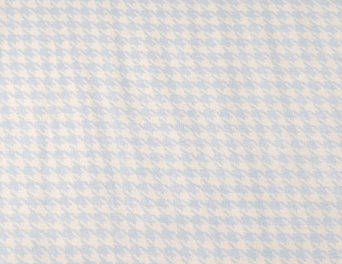 Houndstooth on Blue ♥ Bamboo Flannel