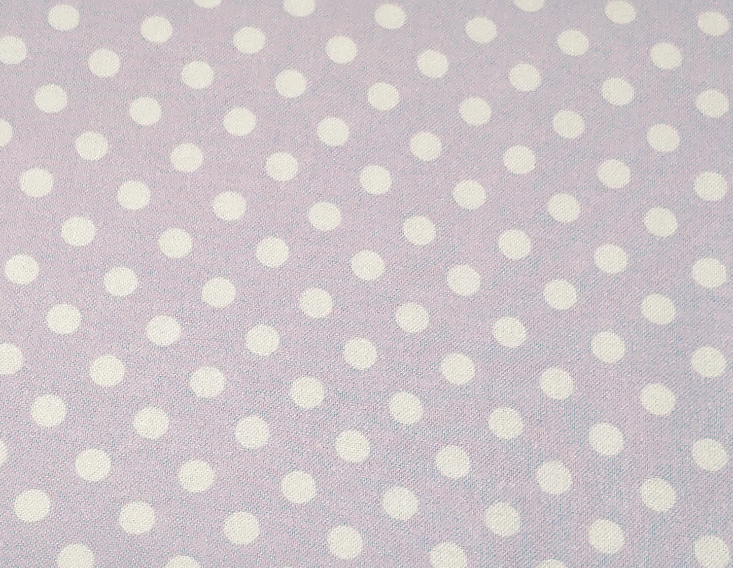 White Polka Dots on Lilac ♥ Bamboo Flannel