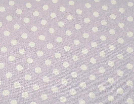 White Polka Dots on Lilac ♥ Bamboo Flannel