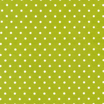 White Dots on Green ♥ Flannel