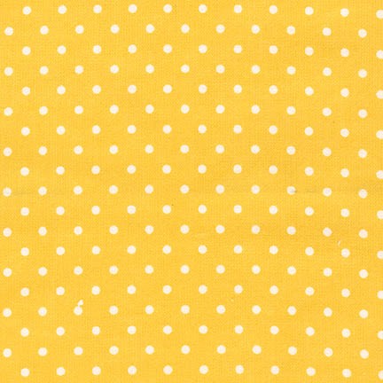 White Dots on Yellow ♥ Flannel