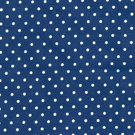 White Dots on Blue ♥ Flannel