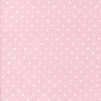 White Dots on Pink ♥ Flannel
