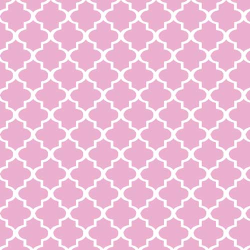 1 YD PRE-CUT Pink Geometric