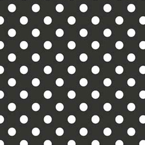 2 YD PRE-CUT Black Polka Dot