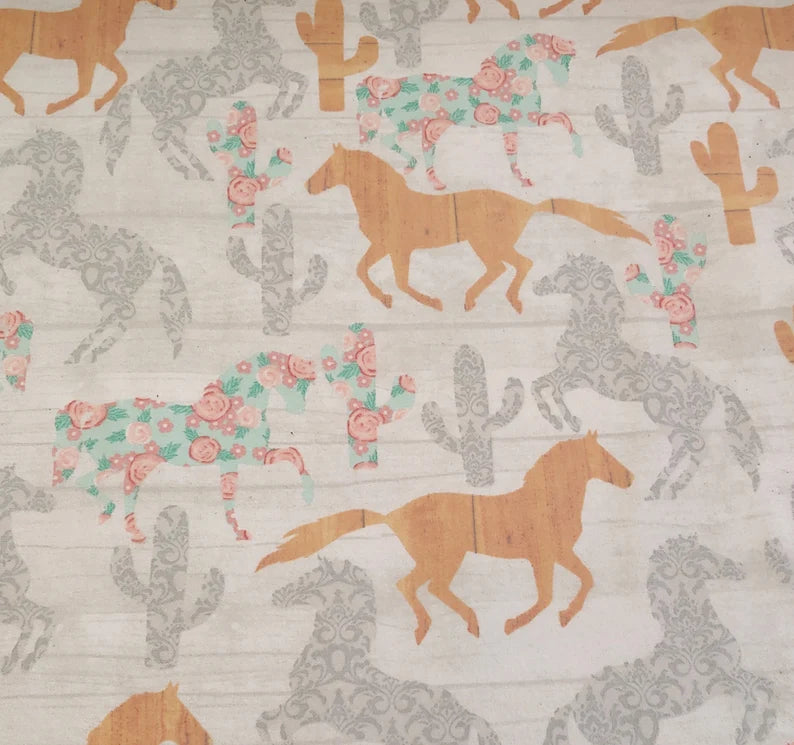Floral Horses ♥ Flannel