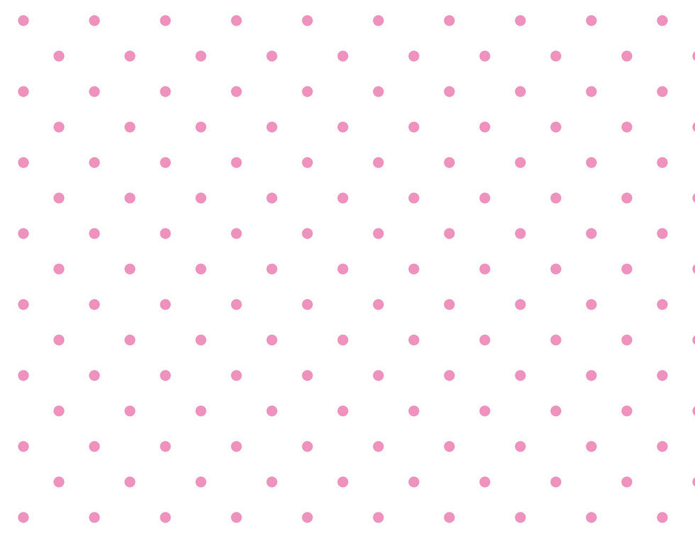 Light Pink Dots on White ♥ Flannel