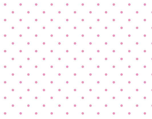 Light Pink Dots on White ♥ Flannel