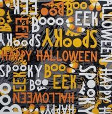 Halloween Words on Gray